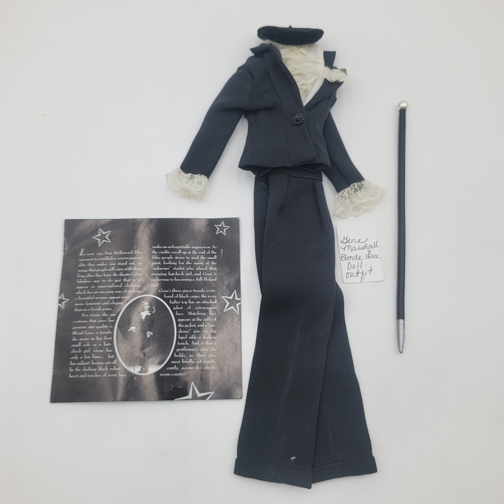 Gene Marshall Blond Lace Doll Outfit Ashton-Drake Tuxedo Suit Hat Cane Set